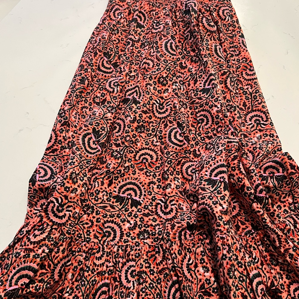 A.L.C. Red Paisley Midi Dress - Picture 3 of 14